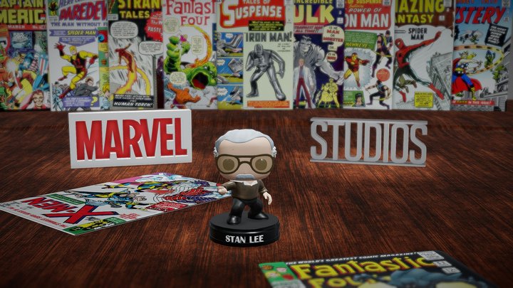 Stan Lee 3D Model