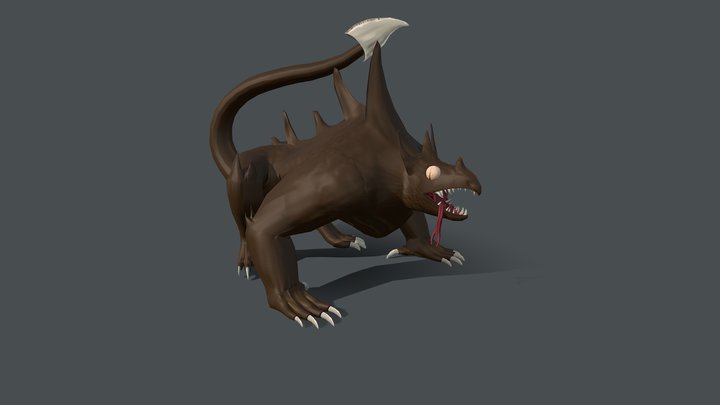 Ground Dragon 3D Model