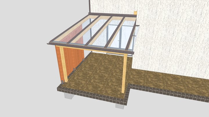 Terrassenüberdachung Palling 2 3D Model