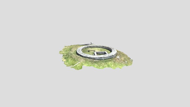 Spish Castle Stone Cicrcle. 3D Model