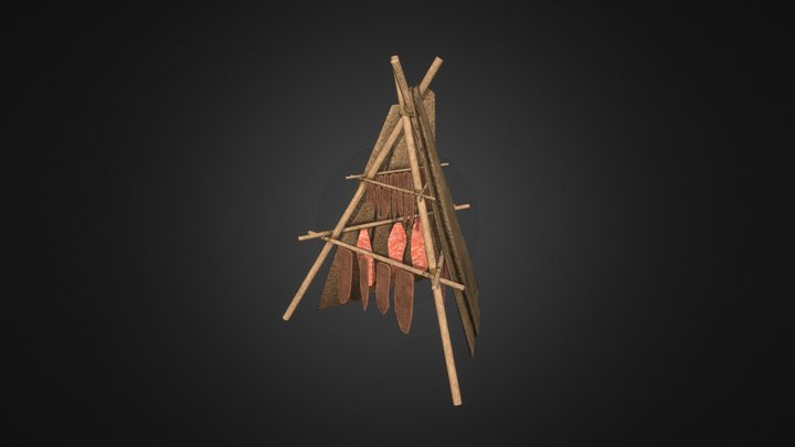 Primitive meat dryer 3D Model