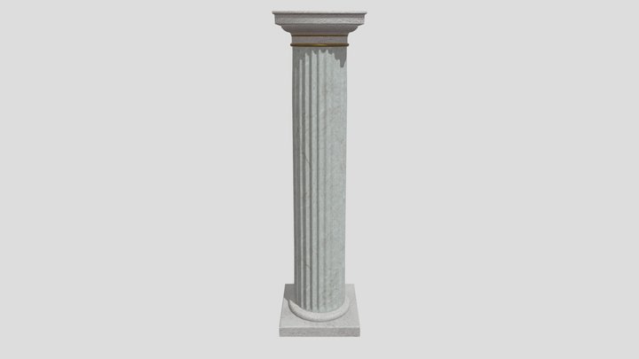 Doric Marble Column 3D Model