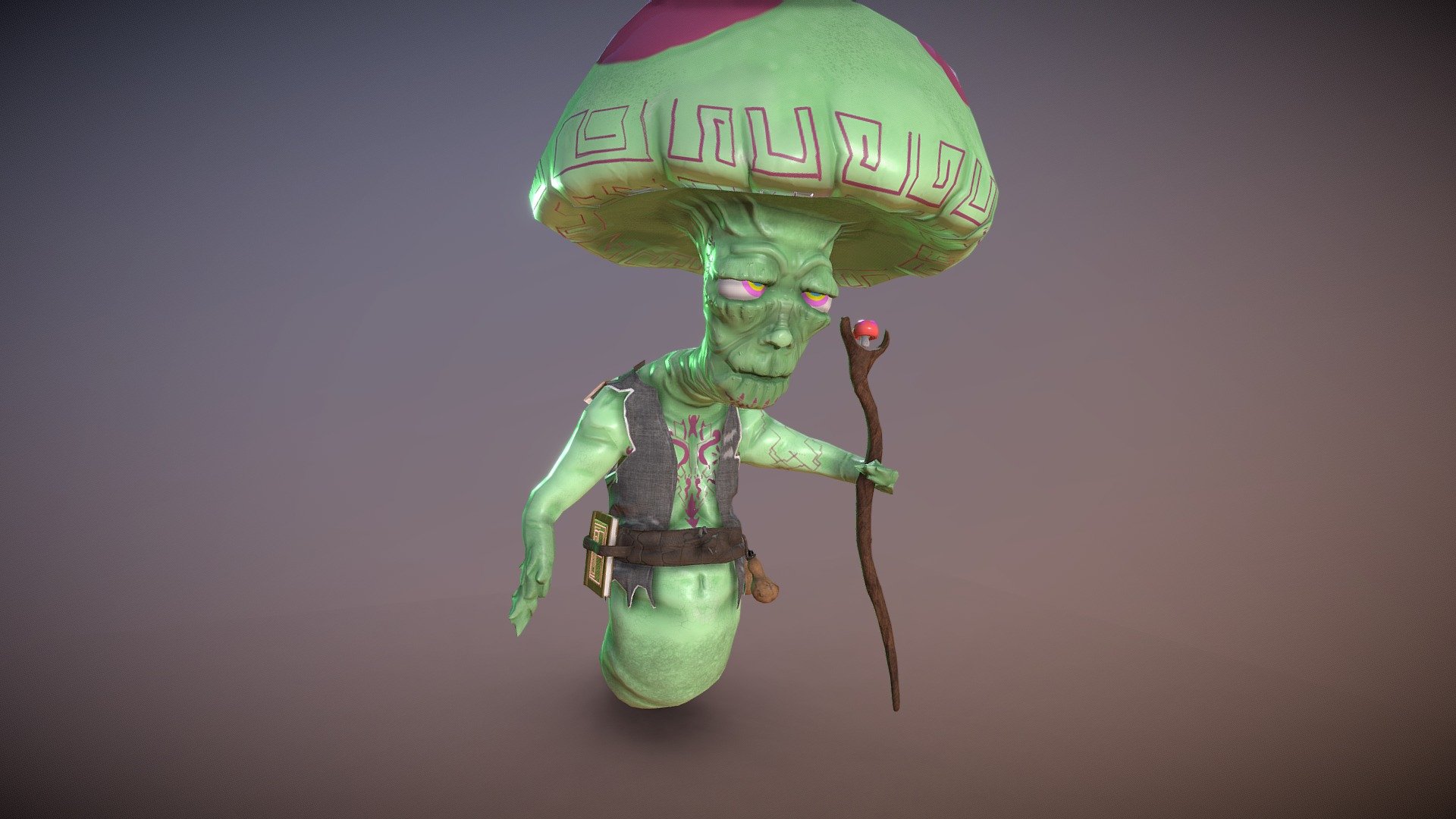 Old Magic Mushroom - Low Poly