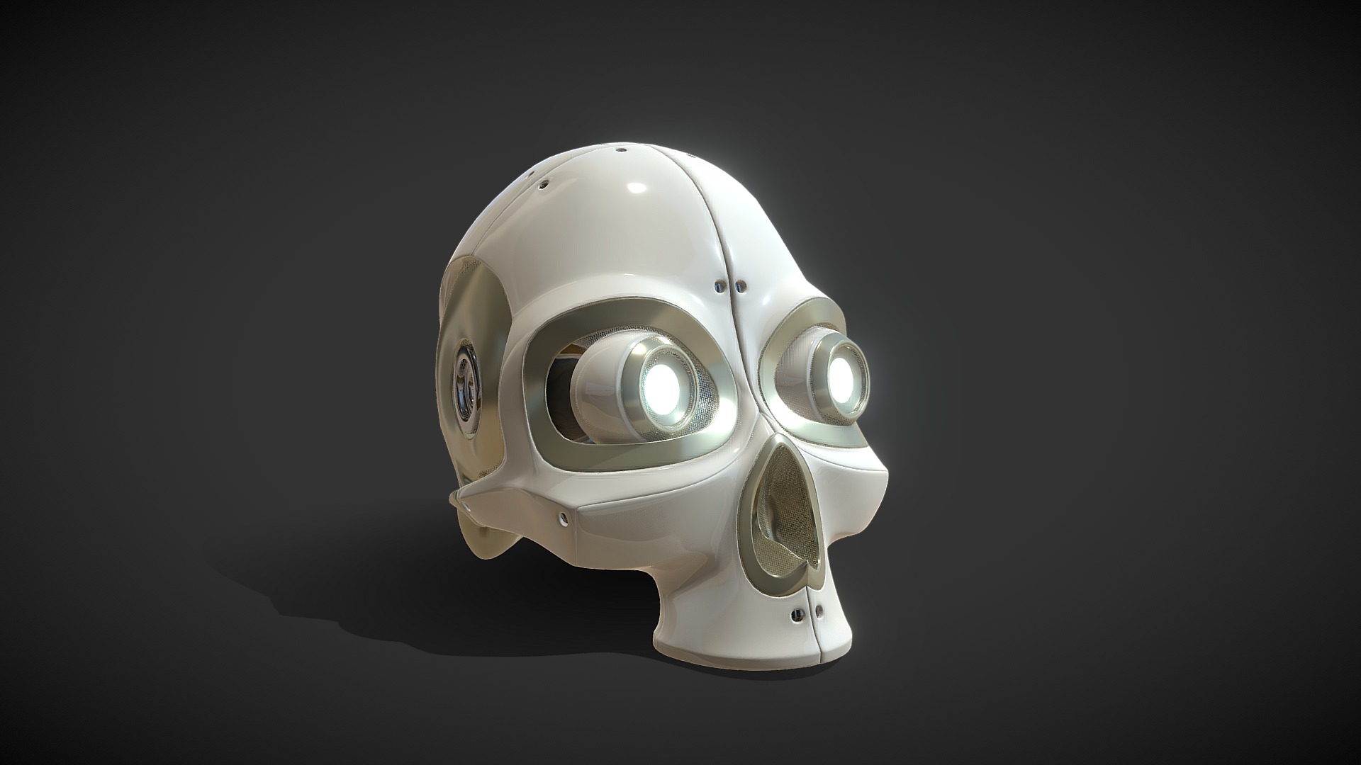 Cyborg skull - 3D model by Kyan0s [85e3c61] - Sketchfab