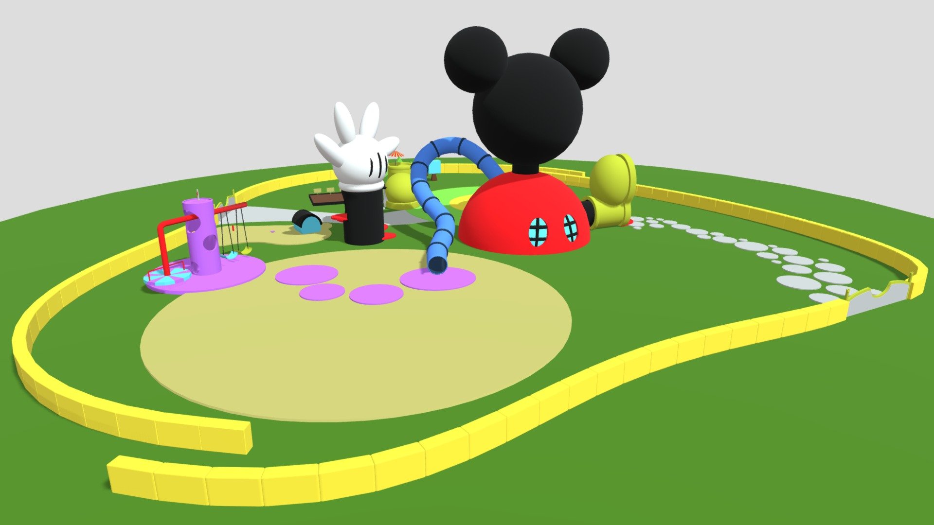 Club House - Mickey Mouse - Buy Royalty Free 3D model by 6AMES [85e5329 ...