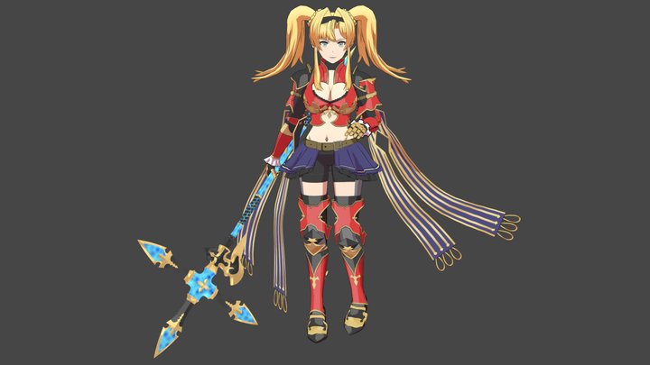 Zeta(Granblue Fantasy) 3D Model