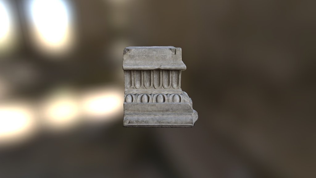Quite old column base - 3d Scan