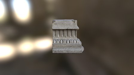 Quite old column base - 3d Scan 3D Model