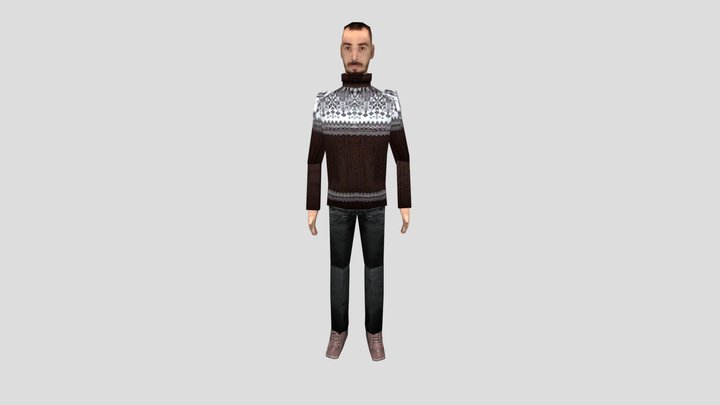 PS1 Character (Idle animation) 3D Model