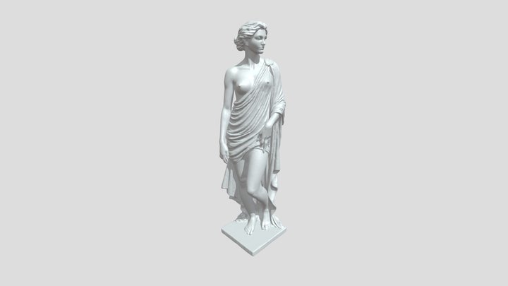 Realistic Woman statue 1 3D Model