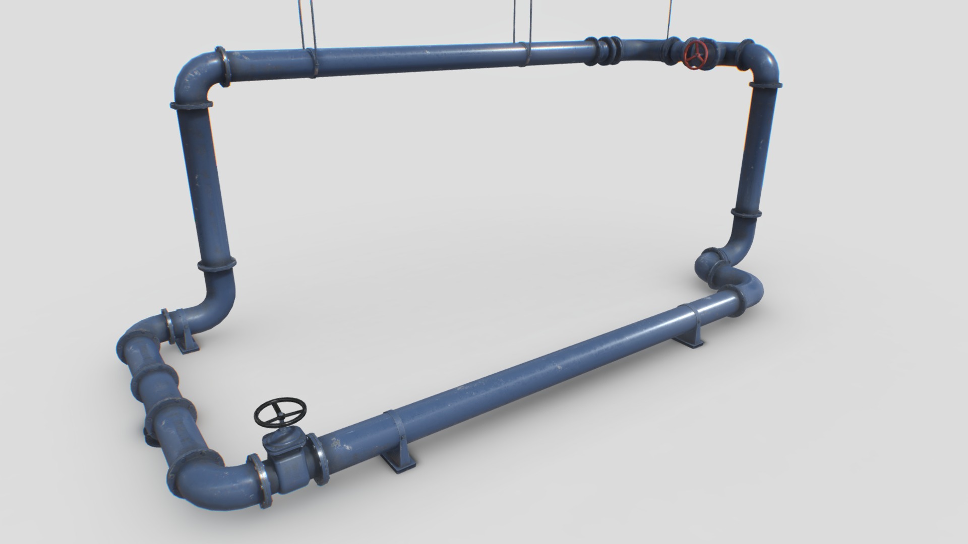 3D model Modular pipes pack 1 - This is a 3D model of the Modular pipes pack 1. The 3D model is about text, whiteboard.