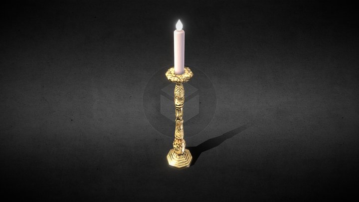 Candle Stick 3D Model