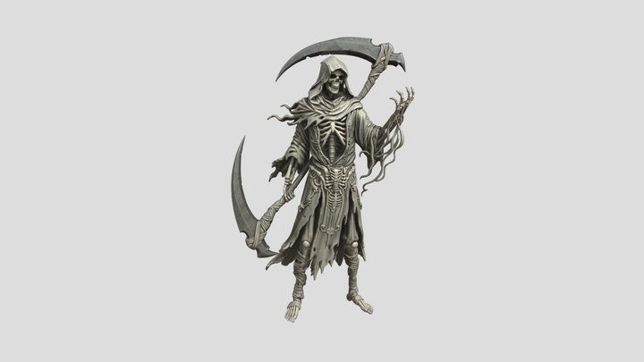 Death Lord Reaper Figurine STL | Dark Fantasy…