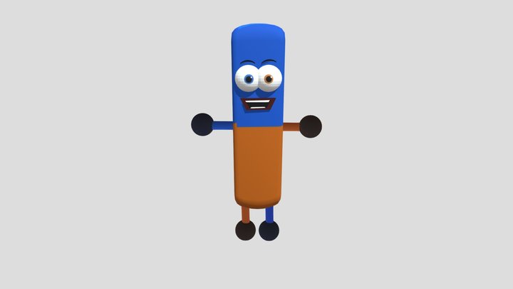 Eraser (NOT RIGGED) 3D Model