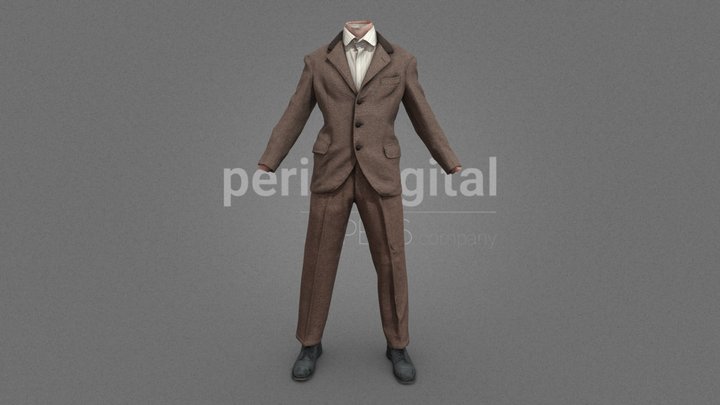 RAW - 20's Fashion Series - Man 52 3D Model