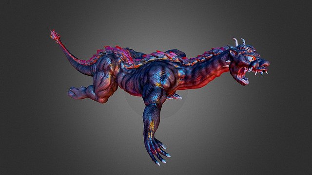 Dragon Character (Drone On) 3D Model