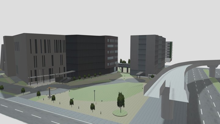 Kobe PortIsland Campus, University of Hyogo 3D Model