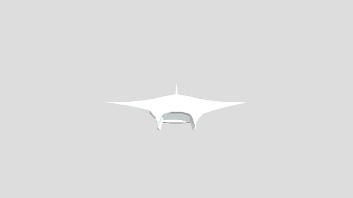 Manta_ Ray_low_poly 3D Model