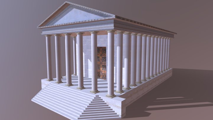 Tempio Romano 3D Model