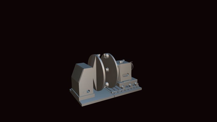 вращатель с горизонтальной осью вращения 3D Model