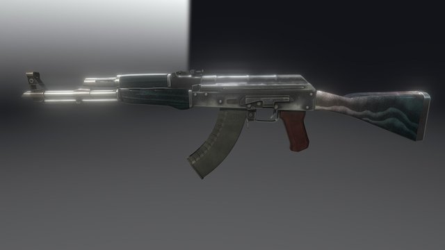 CS:GO  Ak-47 | *Unnamed* 3D Model