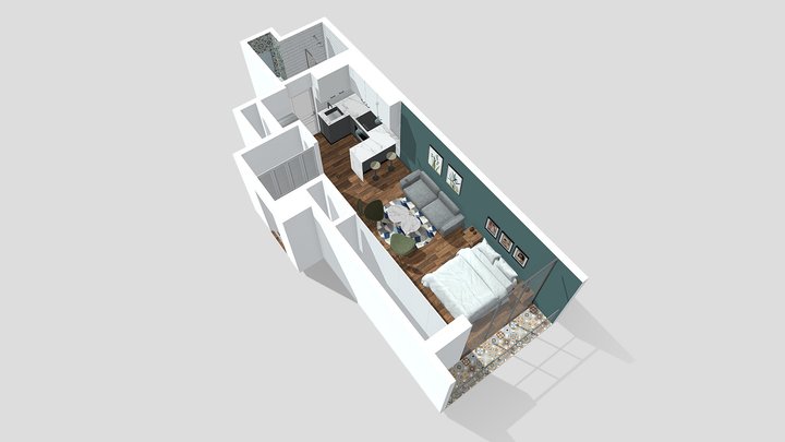 Dep 1 Habitación 3D Model