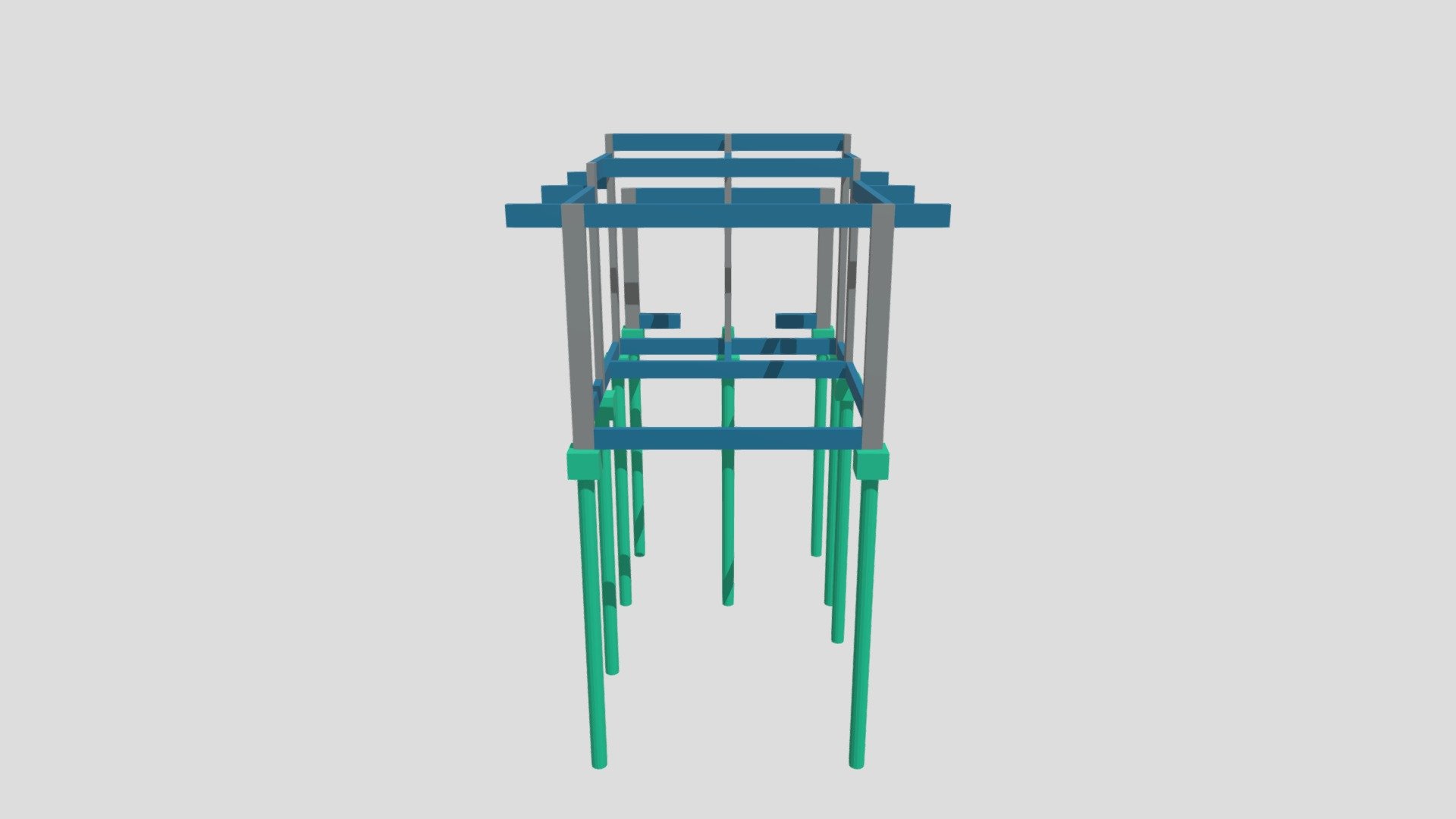 MODELO 3D - ESTRUTURAL - QUIOSQUE BALNEARIO