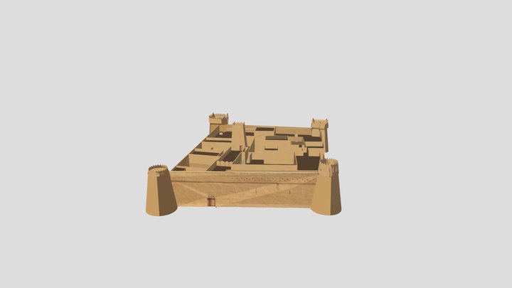 المعرض الافتراضي عن يوم التاسيس - قصر المصمك 3D Model