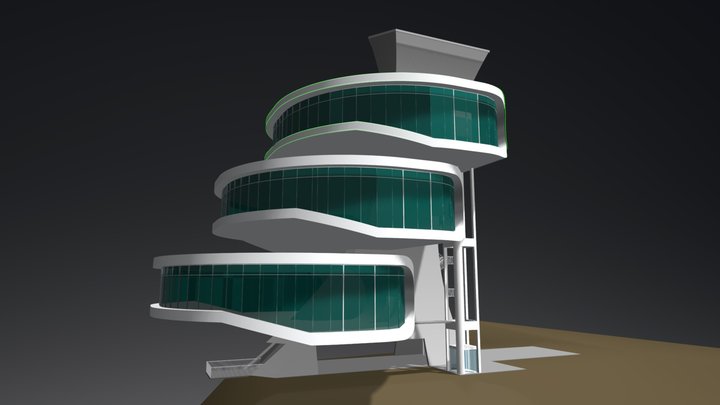 Terraza Moderno 3D Model