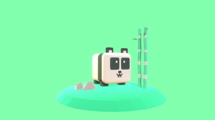 cute panda 3D Model