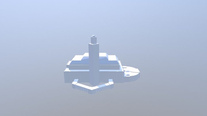 Hassan II Mosque 90mm 3D Model