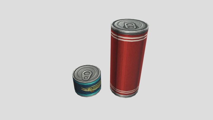 Low Poly Tin & Soda Cans (Pixels) – Free 3D Model STL