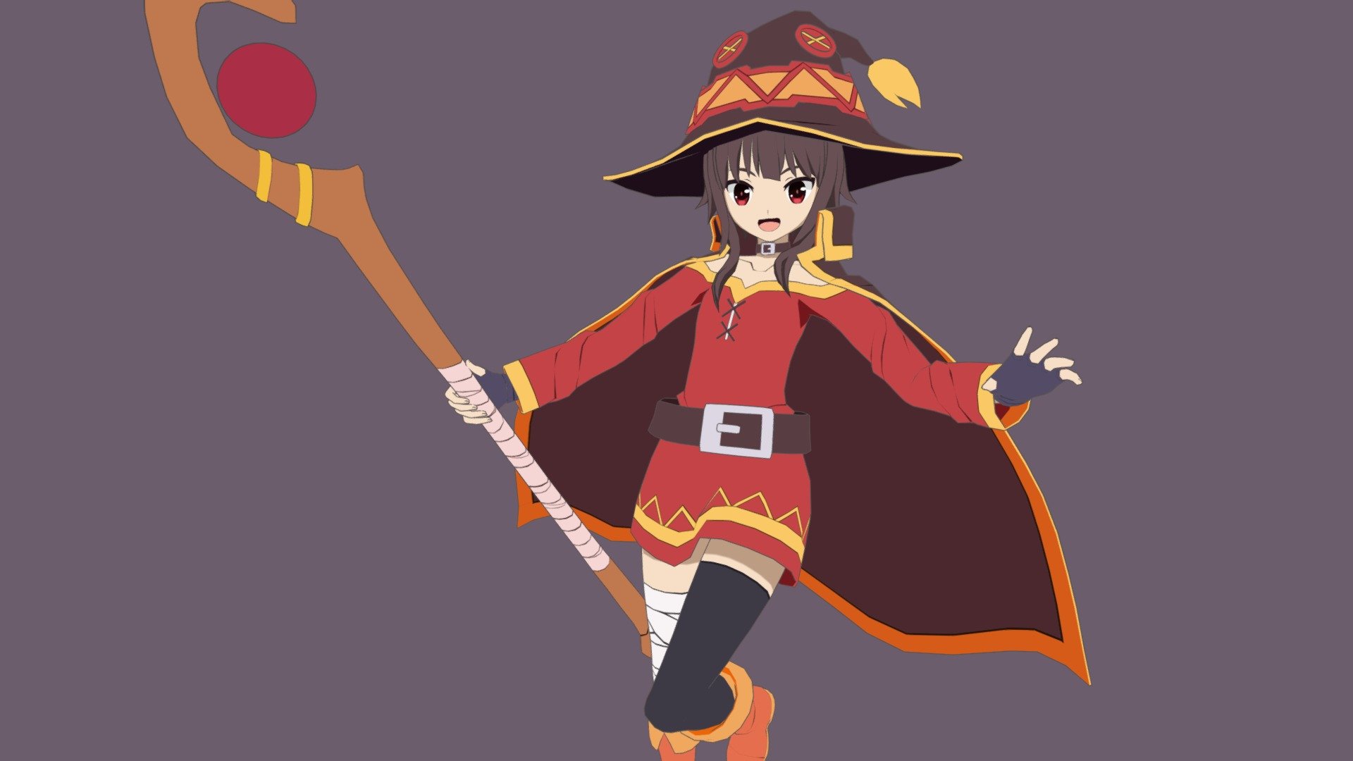 Megumin - Buy Royalty Free 3D model by Will Lee (@wilingbbh) [85f04ec ...