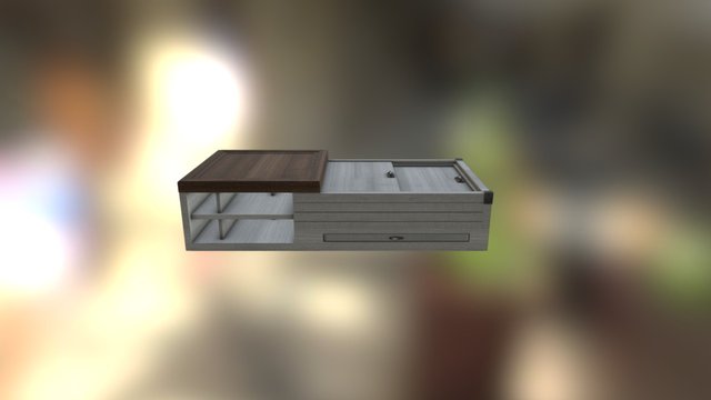 Table Sliding Door 3D Model