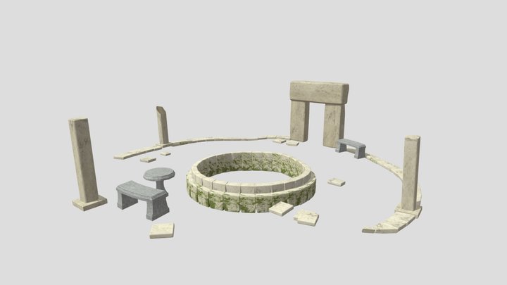 Fantasy Garden ‑ UV Mapping (In Progress) 3D Model