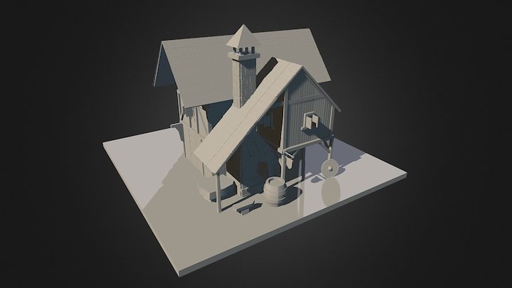 Blacksmith House 3D Model