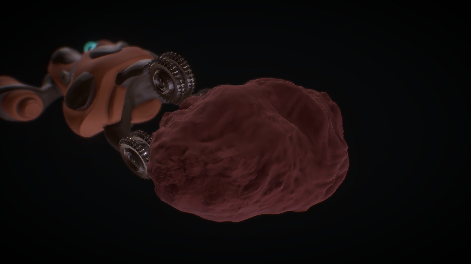 Asteroid Mining Ship Sculpt