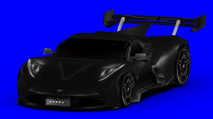 Ps1 Low-Poly Rossa LM GT Concept 3D Model