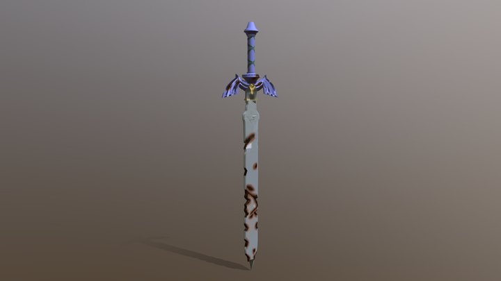 Legend of Zelda - Damaged Master Sword 3D Model