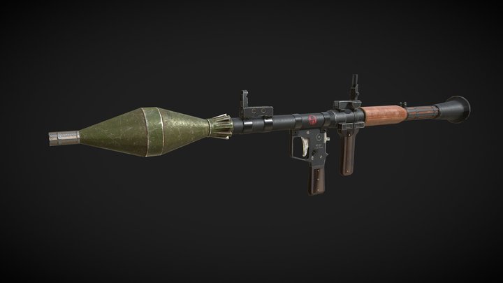 Rocket-Propelled Grenade 3D Model