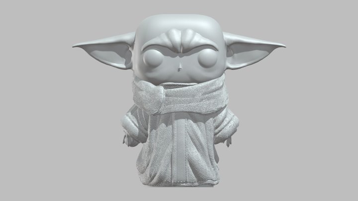Baby Yoda Funko FREE Stl Printable - Bruno Brito 3D Model