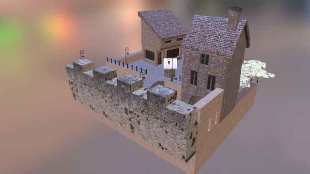 1DAE_03_Vroonen_Amber_CityScene 3D Model