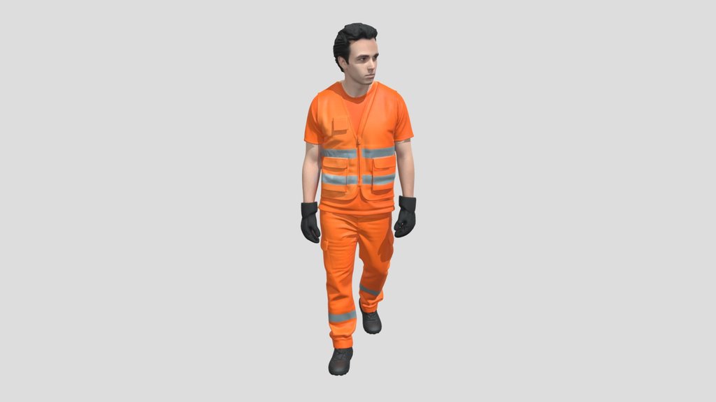 Orange High-Visibility Safety Gear