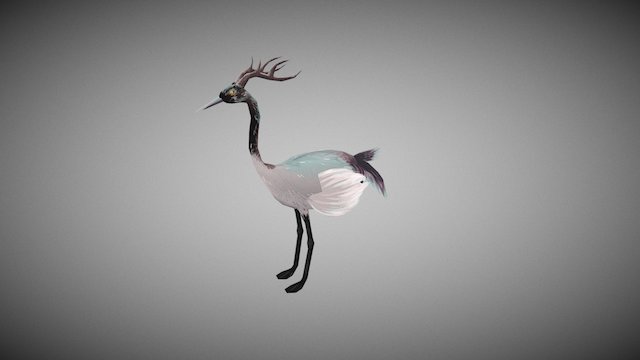 Crane-Stag 3D Model