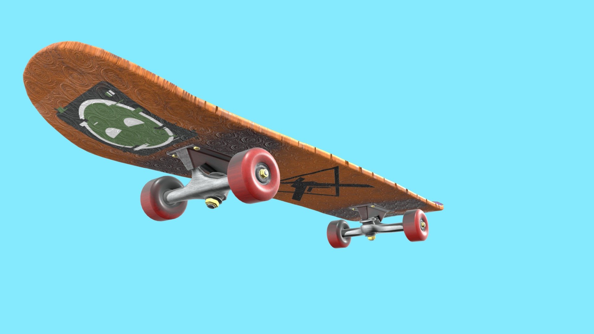 SkateBoard 3D model by Dusades [85f68dd] Sketchfab