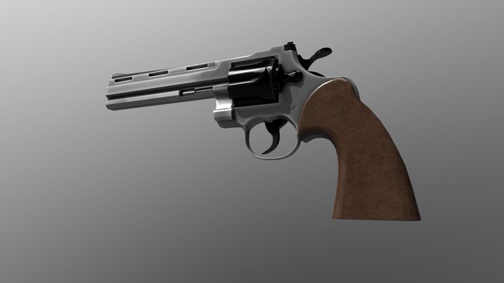 Revolver [Gameready] 3D Model