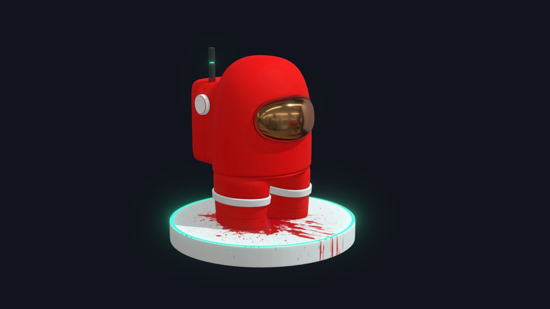 Among Us Astronaut (Merged Meshes) - Download Free 3D model by