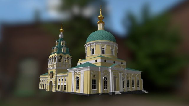 Храм Димитрия Солунского 1910 г. 3D Model