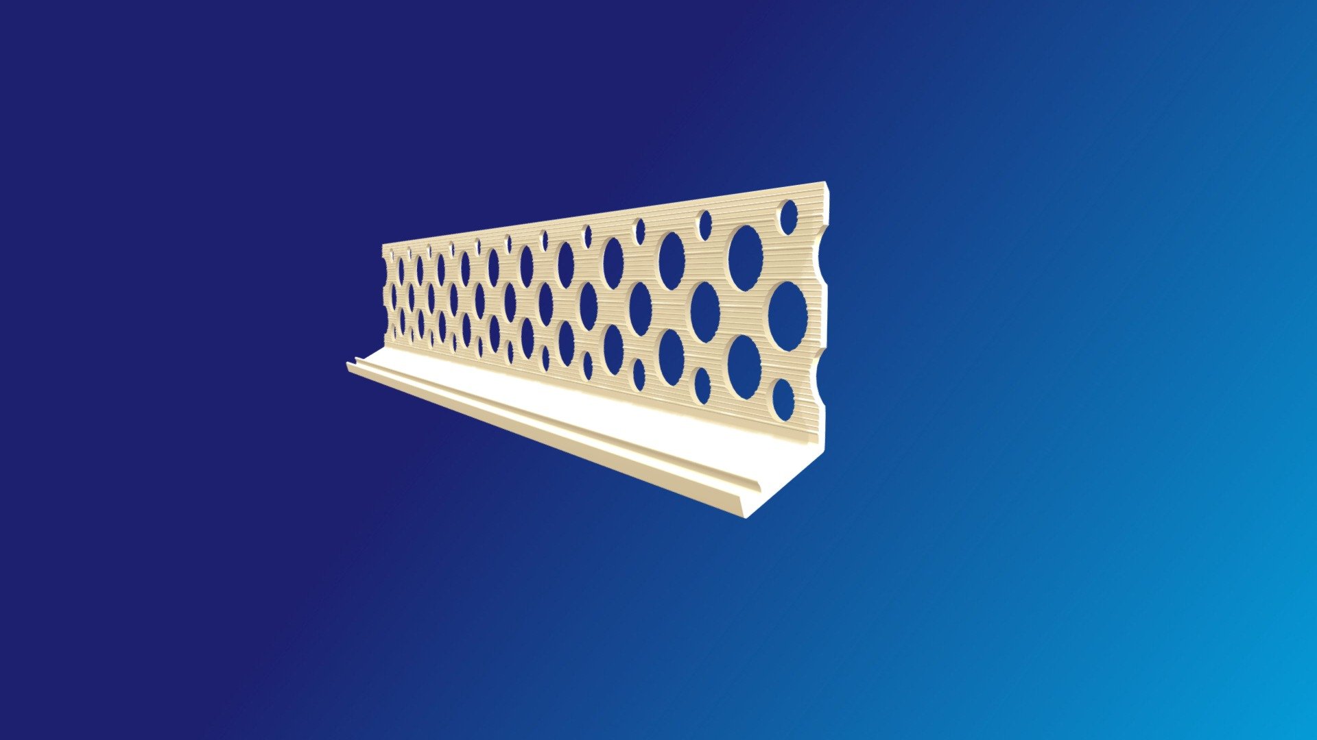 PVC Bellcast Bead Cream / Ivory - Trueline — Sketchfab embed 3D viewer