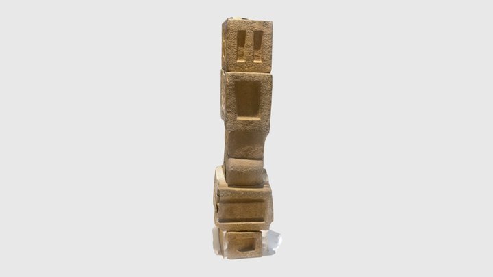 Centre Pompidou Sculpture 3D Model